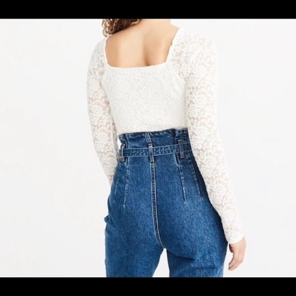 NWT Abercrombie & Fitch White Lace Top Xs~S~M Available - Picture 3 of 3